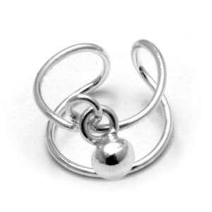 Aro Cuff/Bidu Doble Con Bolita